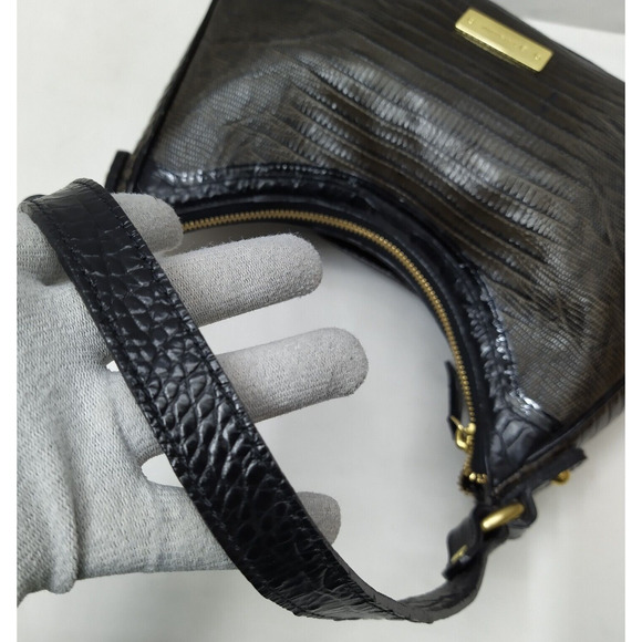 Brahmin Bekka Brown Leather Zipper Closure Hobo Shoulder Bag - Picture 6 of 16